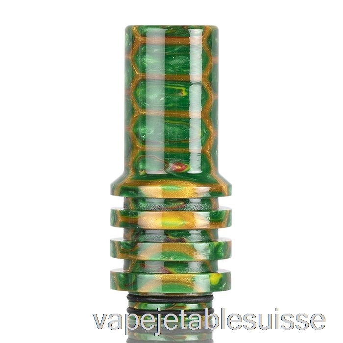 Vape Suisse 510 Cheminée Drip Tip En Peau De Serpent Vert